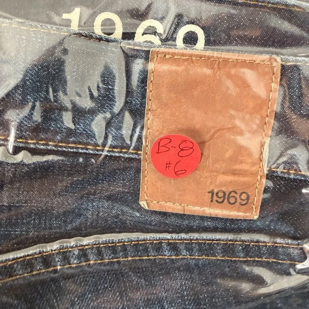 Gap 1969 men's Denim relaxed fit dark blue Wash SZ-33X32 fits 34X31‎ 100% Cotton